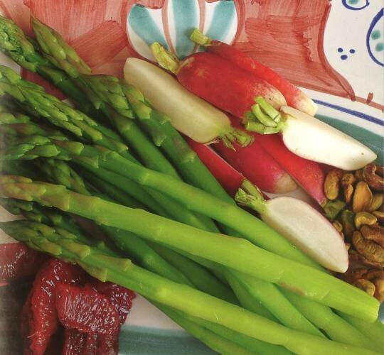 Spring Radish Salad with Asparagus and Blood Oranges