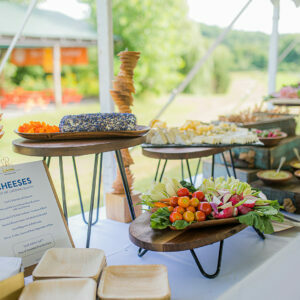 A variety of cheeses and pairings