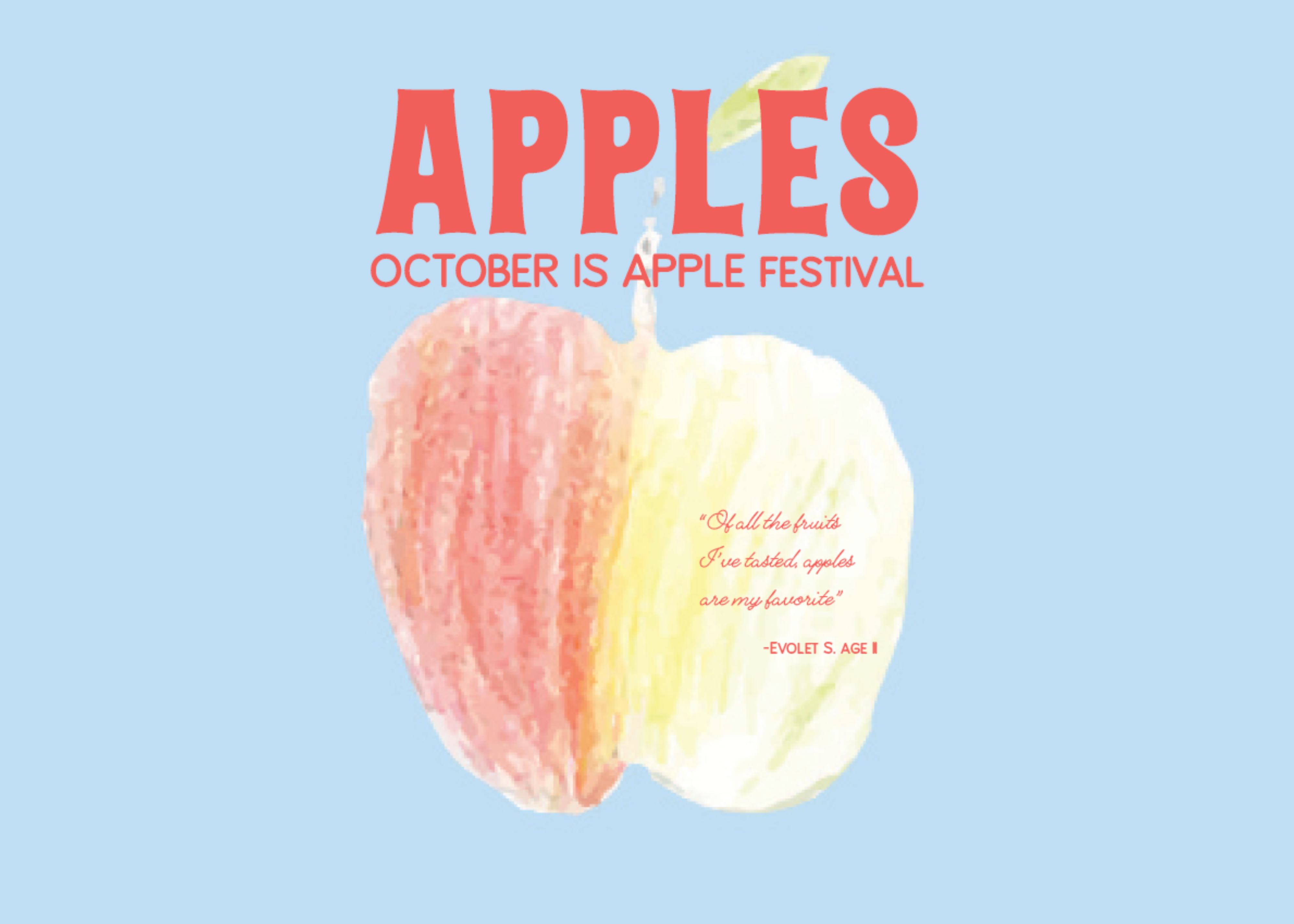 October Food Festival: Apples