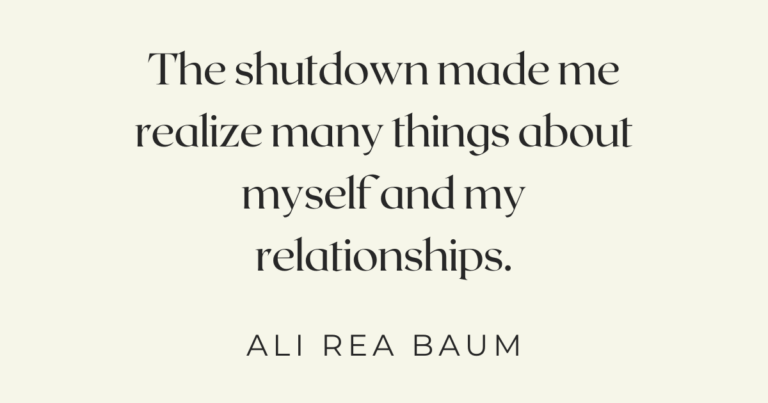 Covid Reflections from Ali