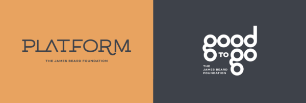 Logo of Platform and Good to Go by James Beard Foundation logos partner
