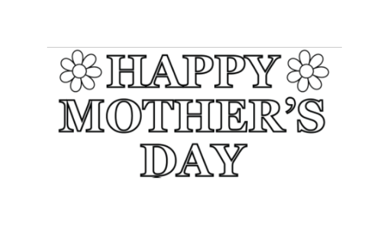 Activity: Color In Mother’s Day Card
